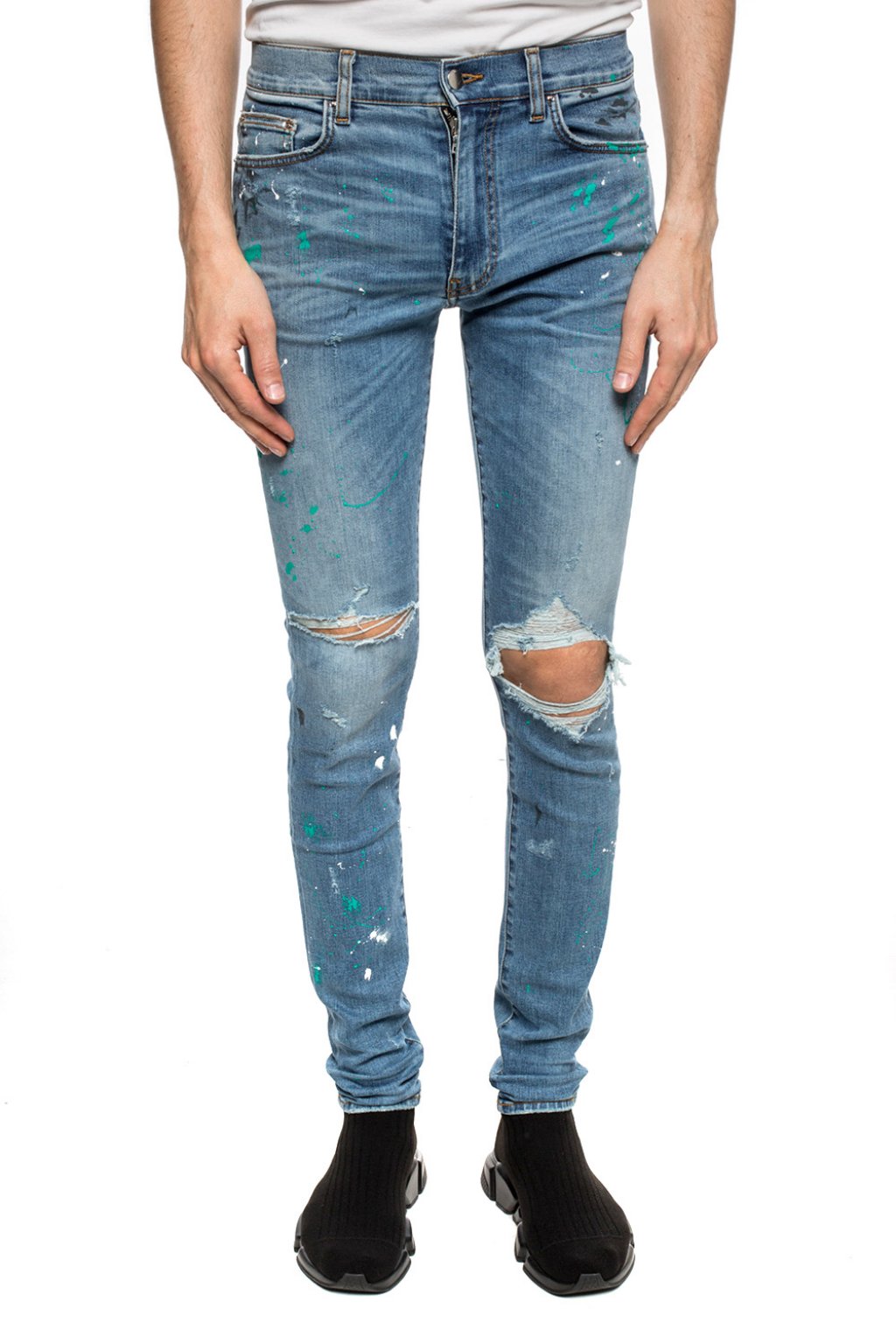 Amiri hot sale paint splatter